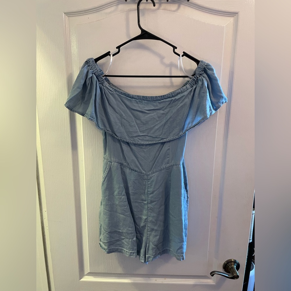 Denim Romper